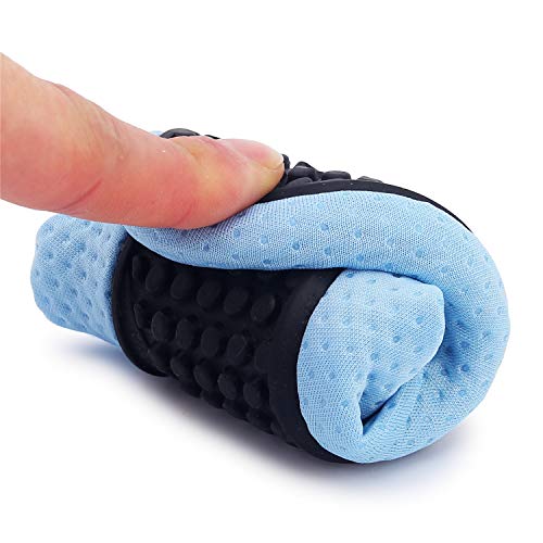 JIASUQI Baby Boys Girls Athletic Water Skin Shoes Socks for Beach River Boating Sky Blue 12-18 Months - Thumbnail 4