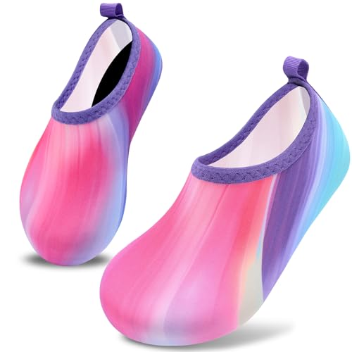 Image of VIFUUR Kids Water Shoes Girls Boys Quick Dry Aqua Socks for Beach Swim Outdoor Sports
