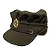 World War 2 British ATS Woman's Military Cap, Olive Green (US, Numeric, 7, Brown)