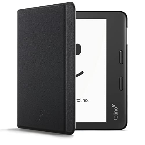 FOREFRONT CASES Hülle für Tolino Epos 3 - Schutz Tolino Epos 3 2022 Hülle - Schwarz - Dünn & Leicht Smart Auto Schlaf/Wach Tolino Epos 3 Schutzhülle Tasche