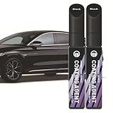 Hyleara 2 Stück Auto Lackstift Schwarz, 12ml Schwarzer Lackstift Auto, Professioneller Autolack Kratzer Entferner Schwarz, Autolack Reparaturset für Kratzerreparaturen der Meisten Autos, Motorräder