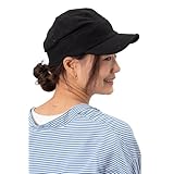 [ナコタ] スウェット ワークキャップ 帽子 メンズ レディース 大きいサイズ 春 夏 秋 冬 ビッグサイズ コットン 深い 深め 洗える アウトドア 男女兼用 無地 L ブラック