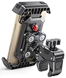 CIRYCASE Motorbike Phone Holder [Upgrade Vibration Dampened], Super Stable Bike Phone Mount, 360° Rotation & Quick Lock Motorcycle Phone Holder Sport Gadget Mount Compatible with 4.7-6.8” Phones