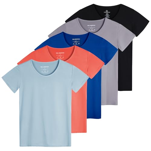 T-shirt sport femme anti-transpiration haut séchage rapide fitness lot de 5
