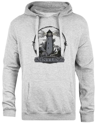 TAMBOOTEE Santiano Grauer Unisex-Hoodie Mit Einfacher Passform