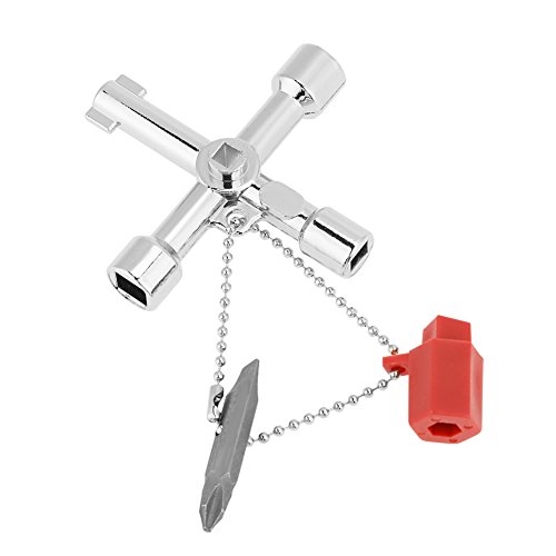 10PCS 5-in-1 Multifunctional Cross Key Set, Zinc Alloy Control Cabinet