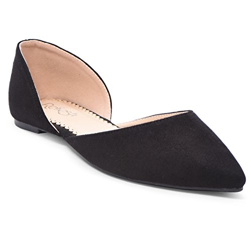 Women's Ballet Flat D'Orsay Comfort Light Pointed Toe Slip On Casual Shoes