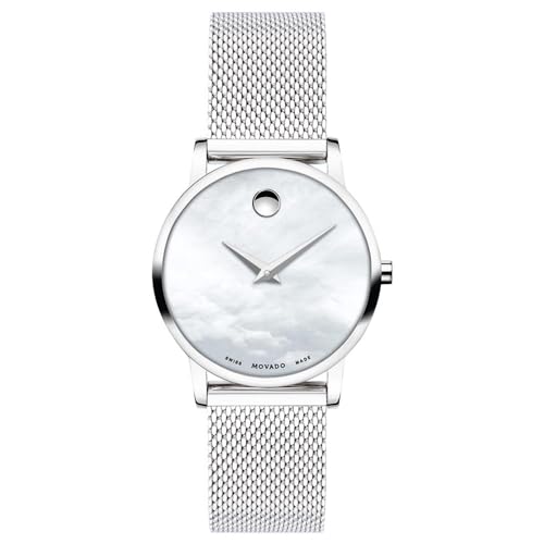 Image of Movado Analog Mother of Pearl Dial Women's Watch-607350