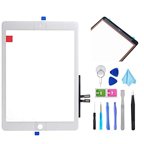 White Touch Screen Digitizer Repair Kit for iPad 9.7
