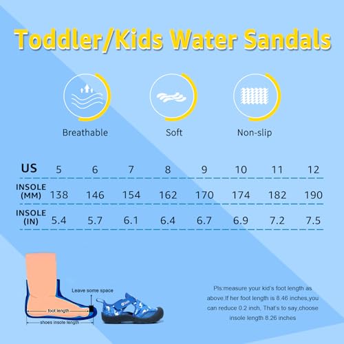 STQ KIDS Toddler Water Shoes Quick-Dry Cute Beach Swim Pool Shoes - Image 4