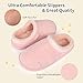 CIOR Boys Girls Slippers House Fuzzy Shoes Soft Slip-on Slippers Slides Indoor Outdoor-U126BLZD1040.ET-pink-37