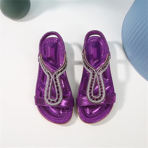Image of Toddler Girls Sandals Sparkly Rhinestone Girl Shoes Soft Rubber Princess Summer Wedding Party for Little Kid /Big Kid