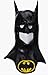 Rubie's Batman Movie Deluxe Overhead Mask with Cowl, Black, One Size