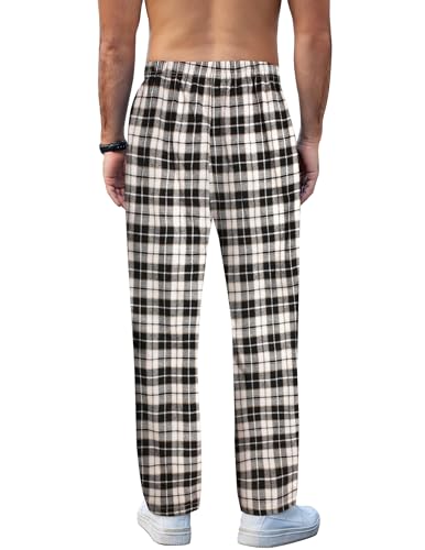 Pantalon décontracté à carreaux homme en coton COOFANDY avec cordon - 3