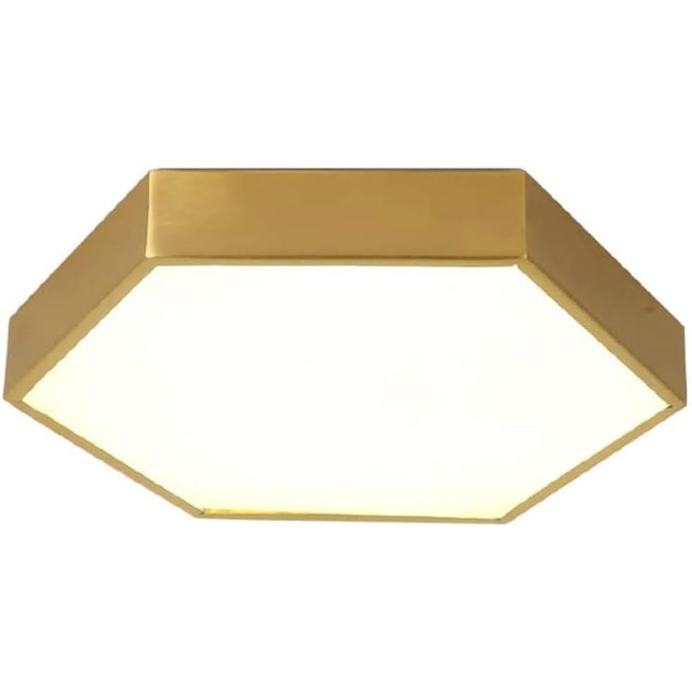 Plafonnier géométrique doré LED variable pour salle à manger - 8