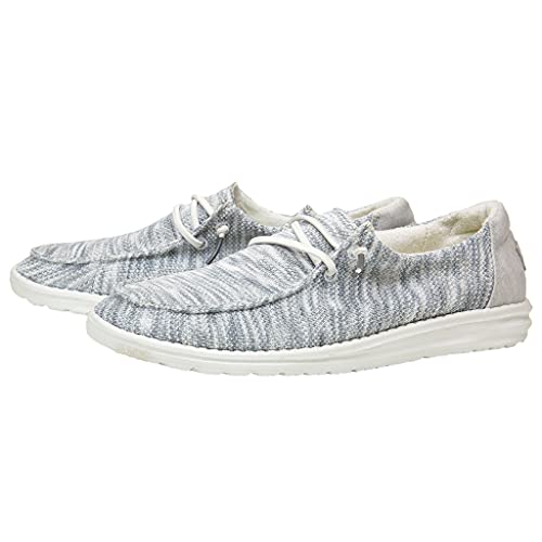 Image of HEYDUDE Women's Wendy Chambray | Women's Shoes | Women's Lace Up Loafers | Comfortable & Light-Weight