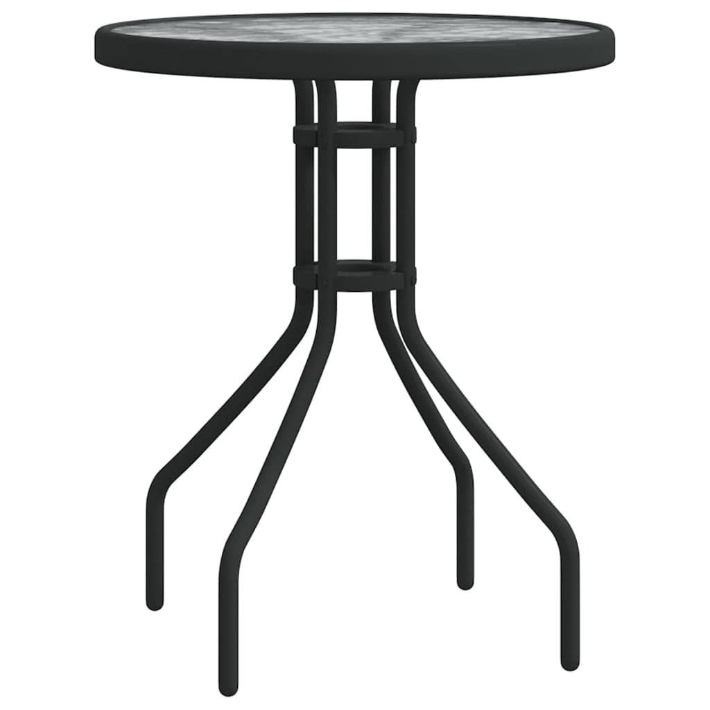 Home Garden, set da 3 pezzi da bistrot nero
