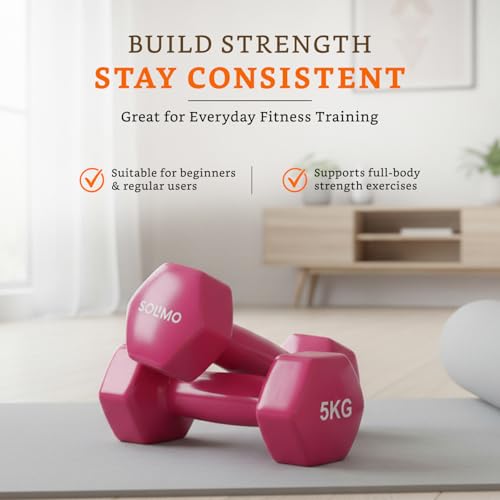 Image of Amazon Brand - Solimo Vinyl Dumbbell