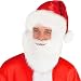 amscan Velour Santa Hat with Plush Beard | Christmas Accessory