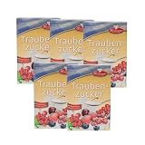 Bielmeier Küchenmeister Traubenzucker 5×500 g – naturrein, fein & schnell löslich – 2,5 kg Glukosepulver für Getränke, Sport, Backen & mehr – ideal für schnelle Energiezufuhr