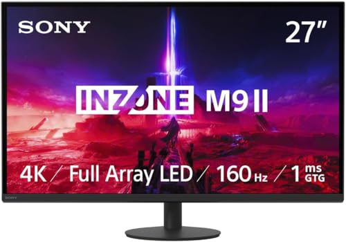 Sony INZONE M9II, 27” 4K UHD (3840x2160), 144Hz, 1ms GTG, Full