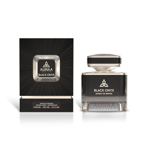 Auraa Desire Extrait de parfum Black Onyx 100 ml – Parfum épicé floral – Parfum pour homme – Parfum poivre rose, bergamote, poivre noir, parfum longue durée