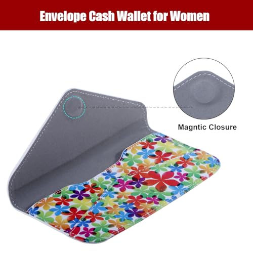 Image of XEYOU Women's Card Wallet Envelope Style Credit Card Holder Cute Cash Wallet for Ladies