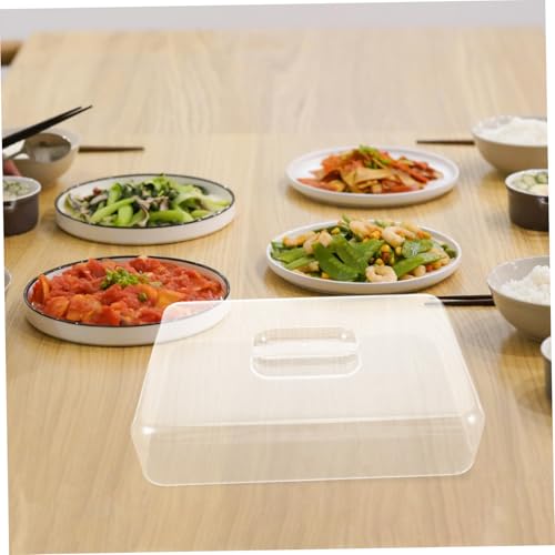 LALADEFIEE Rectangular Cake Cover Acrylic Cake Carrier Lid Food Protector Cover Tent Bread Serving Platter Cheese Dish Holder for Snacks and Appetizers - Cosy Home Interiors LALADEFIEE Rectangular Cake Cover Acrylic Cake Carrier Lid Food Protector Cover Tent Bread Serving Platter Cheese Dish Holder for Snacks and Appetizers - Image 8
