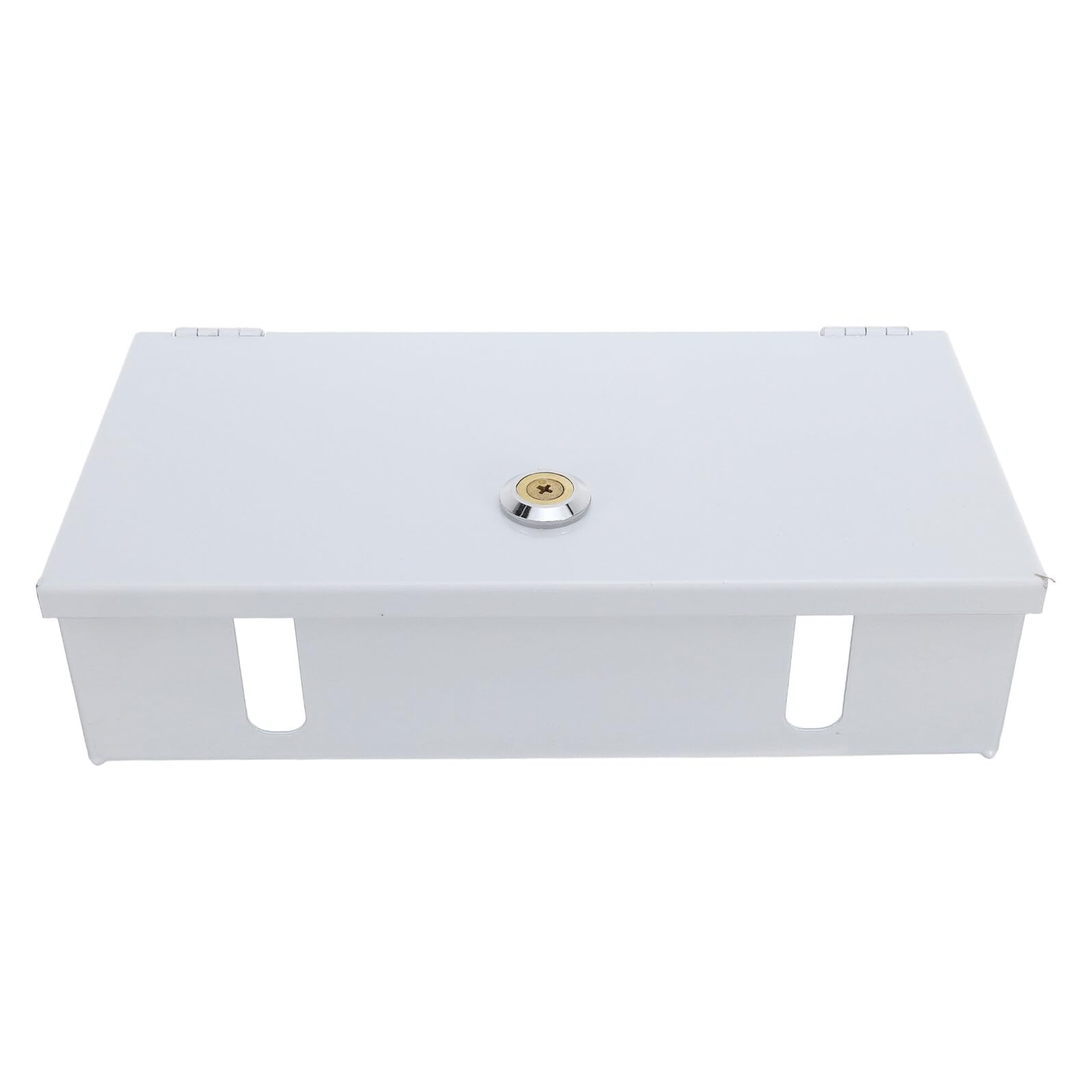 NOLITOY Cubierta Enchufe Exterior con Cerradura Caja Protectora Metálica para Tomas Pared Tipo Protección Antirrobo y Resistente Lluvia para Baño y Uso Exterior