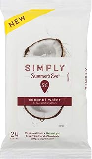 Summer's Eve Simply Cloths | Coconut Water | 24Count | Pack of 1