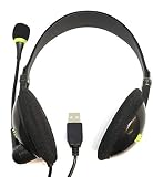TFD Supplies Wholesale Bulk 5 Pack Stereo USB Headphones with Microphone