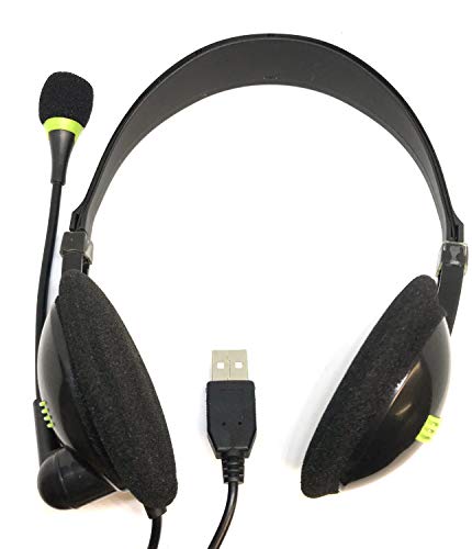 Casque stéréo USB microphone PC ordinateur écouteurs gaming étudiant