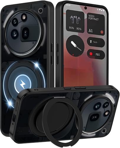 Cexitesuo For Nothing phone 3a Pro �P�[�X ���N���A �����O�t�� 360°��]�X�^���h �ϏՌ� Nothing Phone (3a) Pro �J�o�[ ���^ �y�� �l�C nothing phone3a pro �X�}�z�P�[�X 