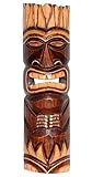 Wogeka - 50 cm Tiki Maori Wand-Maske - im Neuseeland Style aus Holz als Geschenk-Idee zu Weihnachten Geburtstag Dekoration - Handarbeit Schnitzerei von Bali (Maske39)