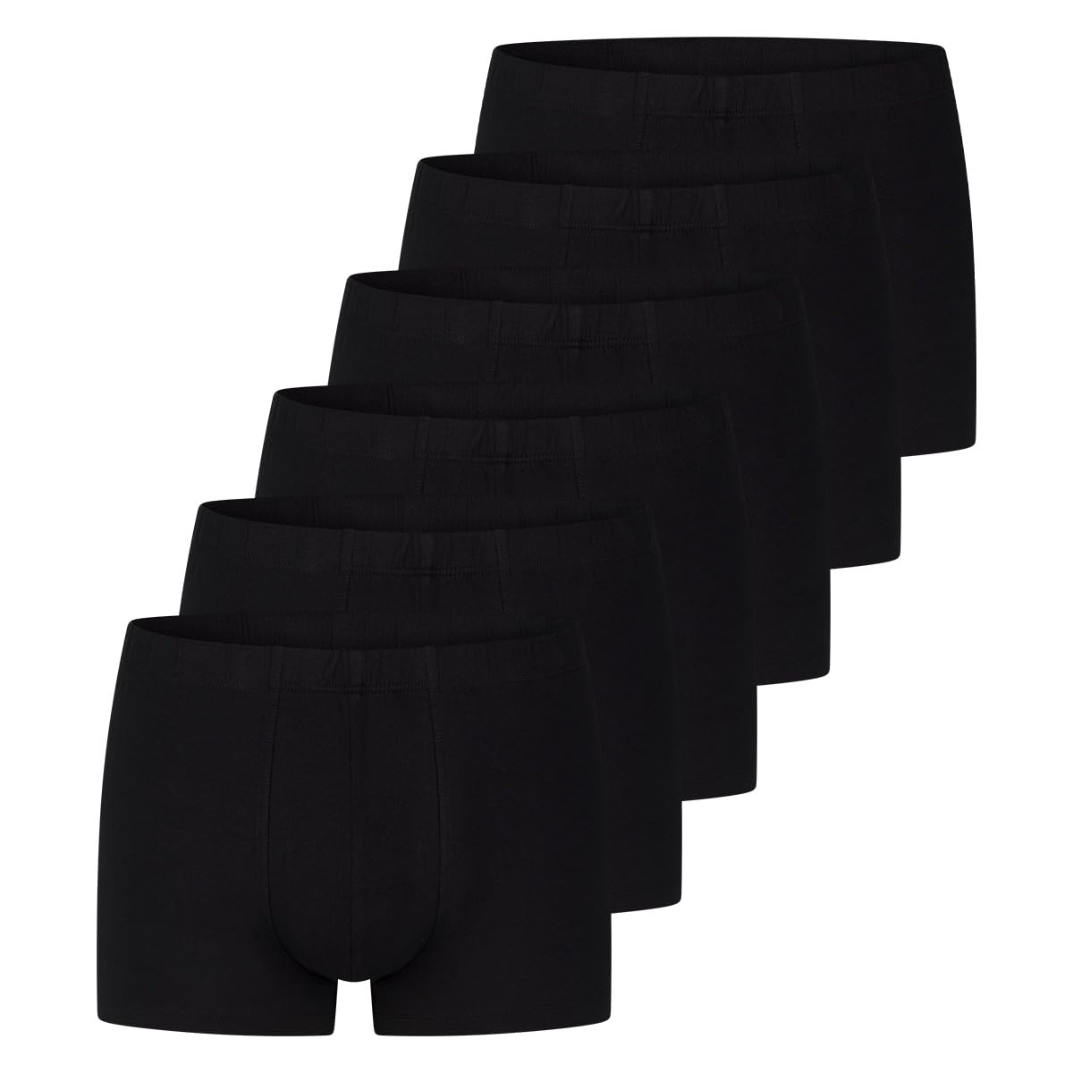 Schiesser 6er Pack - Uncover by Basic - Herren - Retro Short/Pant - Baumwolle
