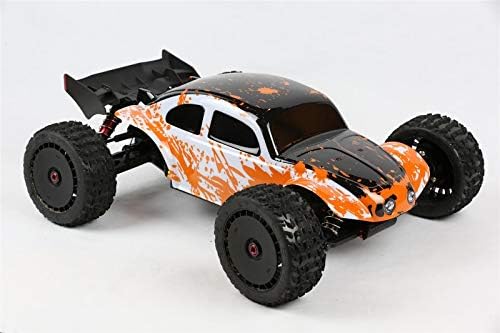 SummitLink Compatible Custom Body Muddy Orange Over White/Black Replacement for 1/10 1/8 Scale RC Car or Truck (Truck not Included) TB-WBR-03