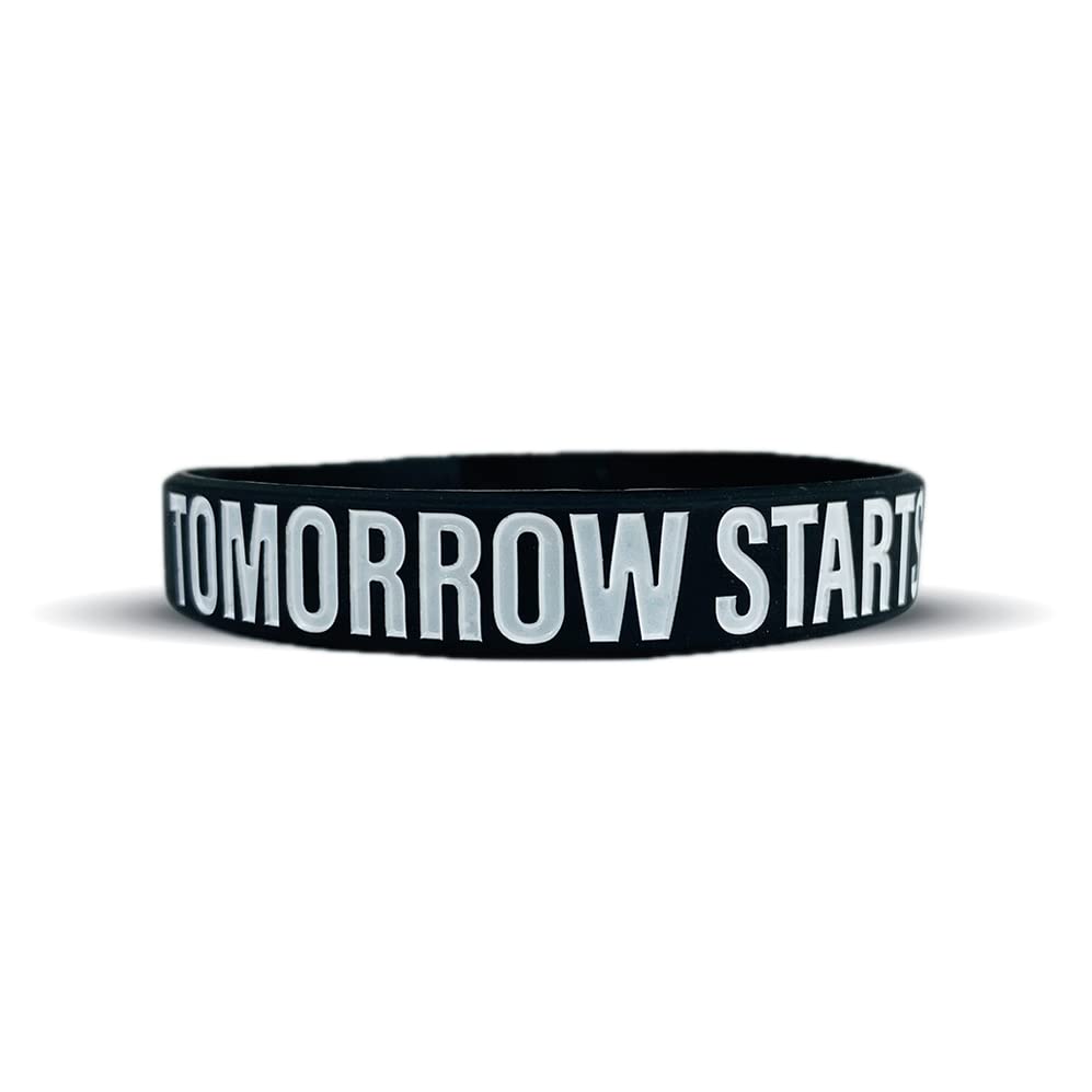 Motivational Wristbands - Standard & Youth Sizes! Perfect for Fitness, Sports, Work, Life. Wear Your Motivation! Sold Individually