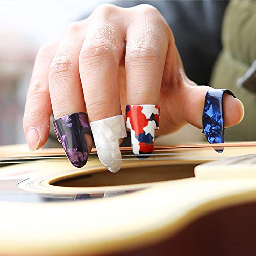 Gants Quotidiens 4 pièces/Set 1 Pouce + 3 Doigts Guitare Médiator Celluloid fingerpicks Guitare plectre Gaine Acoustique… - Les Beatles, Paul McCartney, John Lennon, RIngo Starr, George Harrison Gants Quotidiens 4 pièces/Set 1 Pouce + 3 Doigts Guitare Médiator Celluloid fingerpicks Guitare plectre Gaine Acoustique… – Image 6