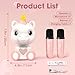 Mini Karaoke Machine for Kids - Unicorn Portable Bluetooth Speakers with 2 Wireless Mic and LED Light, Toddler Karaoke Machine for Girls 3-5 6 8-12 Year Old, Unicorn Birthday Gifts Toys Pink