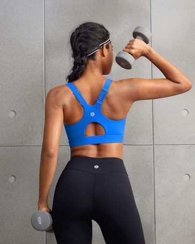 Image of RUNNING GIRL High Impact Sports Bras for Women, High Support Running Adjustable Workout Sports Bras with Sewn in Pads