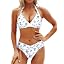 White and Blue Floral