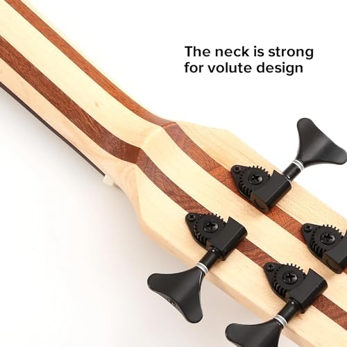 ukulele Bass Fretted Elektryczny bas ukulele z torbą koncertową