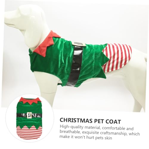 Disfraz navideño para perros talla L abrigo hada verde miniatura 6