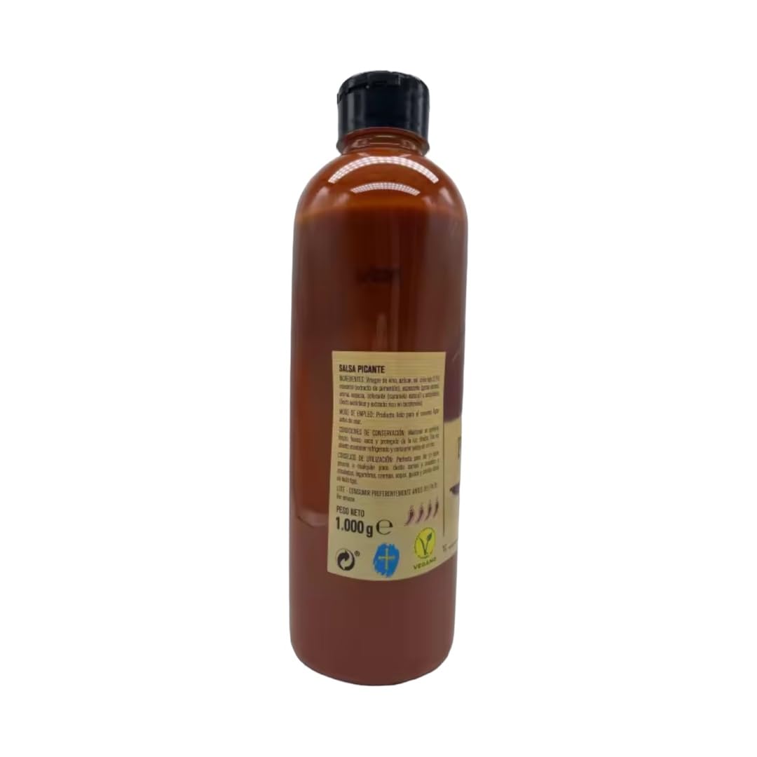 Salsa Picante de Salsas Asturianas 1L: Explosión de sabor y picor equilibrado con chiles rojos seleccionados, ideal para transformar cualquier platillo en una experiencia única.