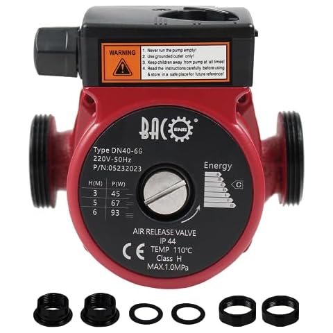 BACOENG Hot Water Circulation Pump 1-1/2" 220V Cover