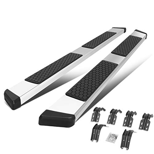 5.5 Inches Side Step Bar Running Boards Compatible with Ford F-250 F-350 F-450 F-550 Super Duty Extended/Super Cab 99-16, Stainless Steel, Polished Chrome