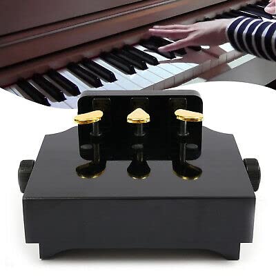 Banco de pedales para niños, elevador de pedal ajustable, con 3 pedales para pedales, para piano eléctrico, elevador de pedal para niños, reposapiés ajustable, para piano y asistente de elevación,