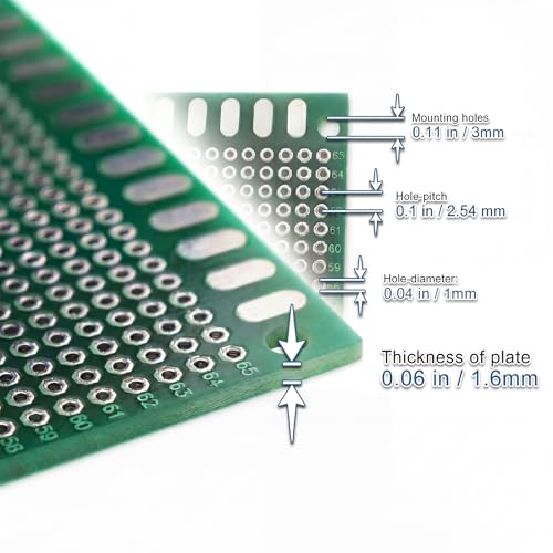 Protoboard PCB de 20x30 cm ideal para crear prototipos de robótica y proyectos Arduino DIY 3
