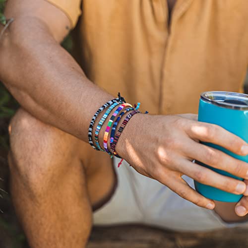 12 Woven Hippie Bracelets for Teen Girls, Adjustable VSCO Girl Braided String Friendship Bracelet for Women, Boho Braid Rope Surfer Jewelry for Men, Aesthetic Bracelets Stocking Stuffers for Teens2