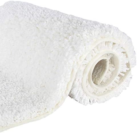 Lonior Large Bath Mat Extra Long Bathroom Mat Non Slip Bath Rug Machine Washable 3.5 cm Microfiber Bathroom Rug for Bathroom 120 x 45 cm